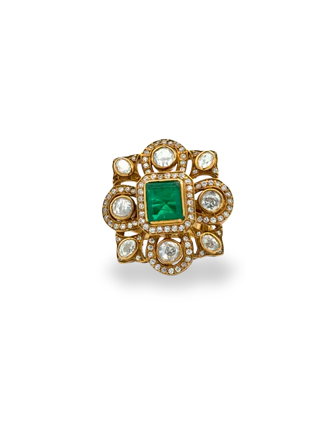 Noora modern kundan ring