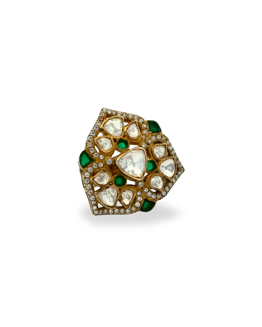 Zia modern kundan ring