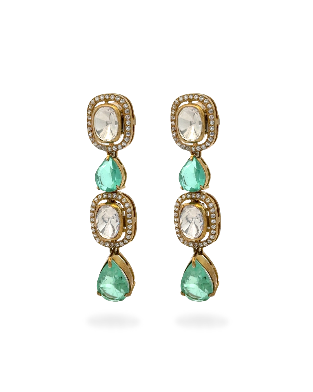 Isa polki drop earrings