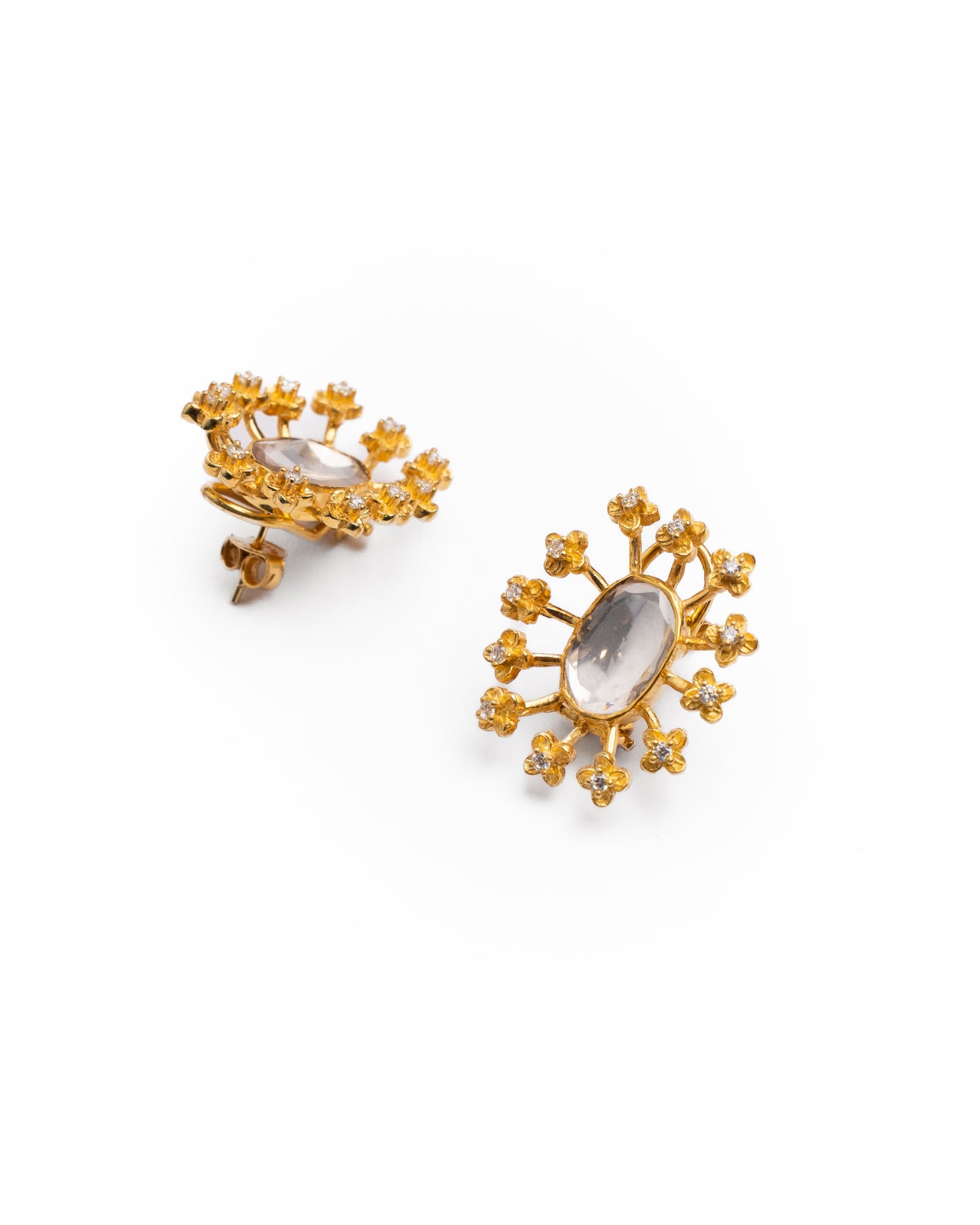 Sunburst Kundan Studs
