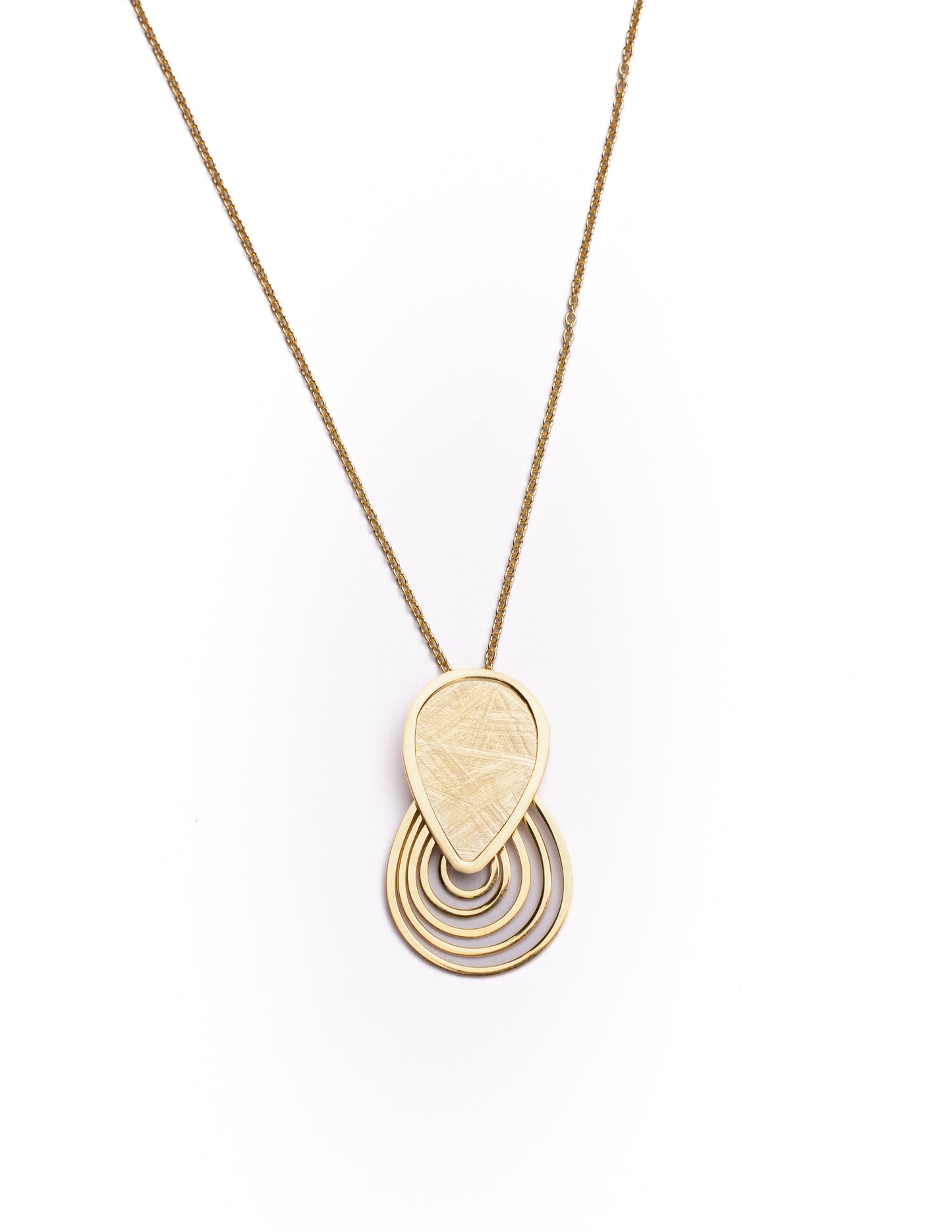 Amalfi Brushed Drop Pendant