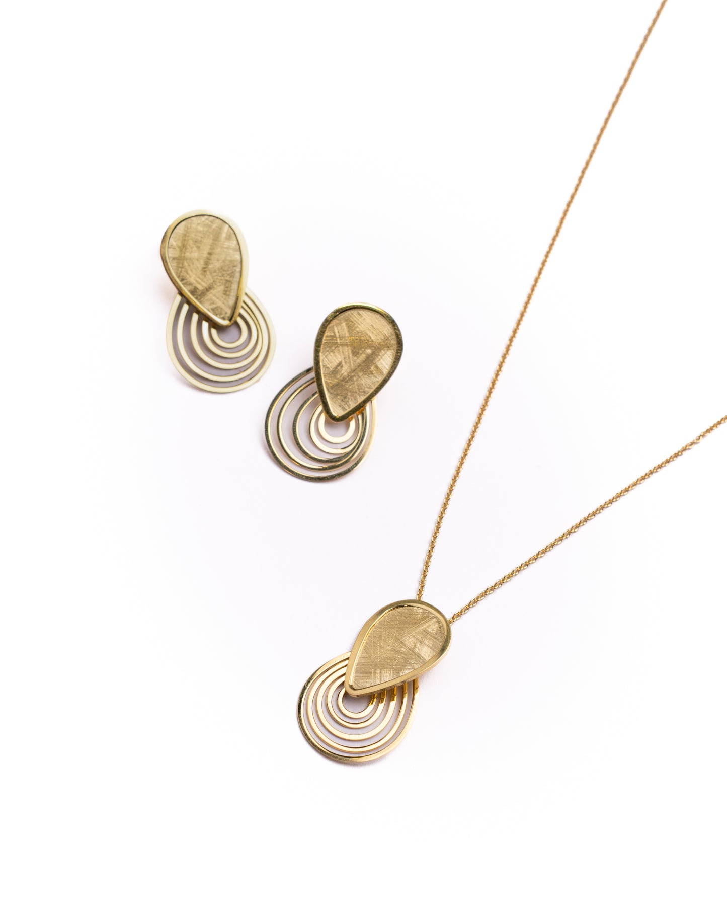 Amalfi Brushed Drop Earrings