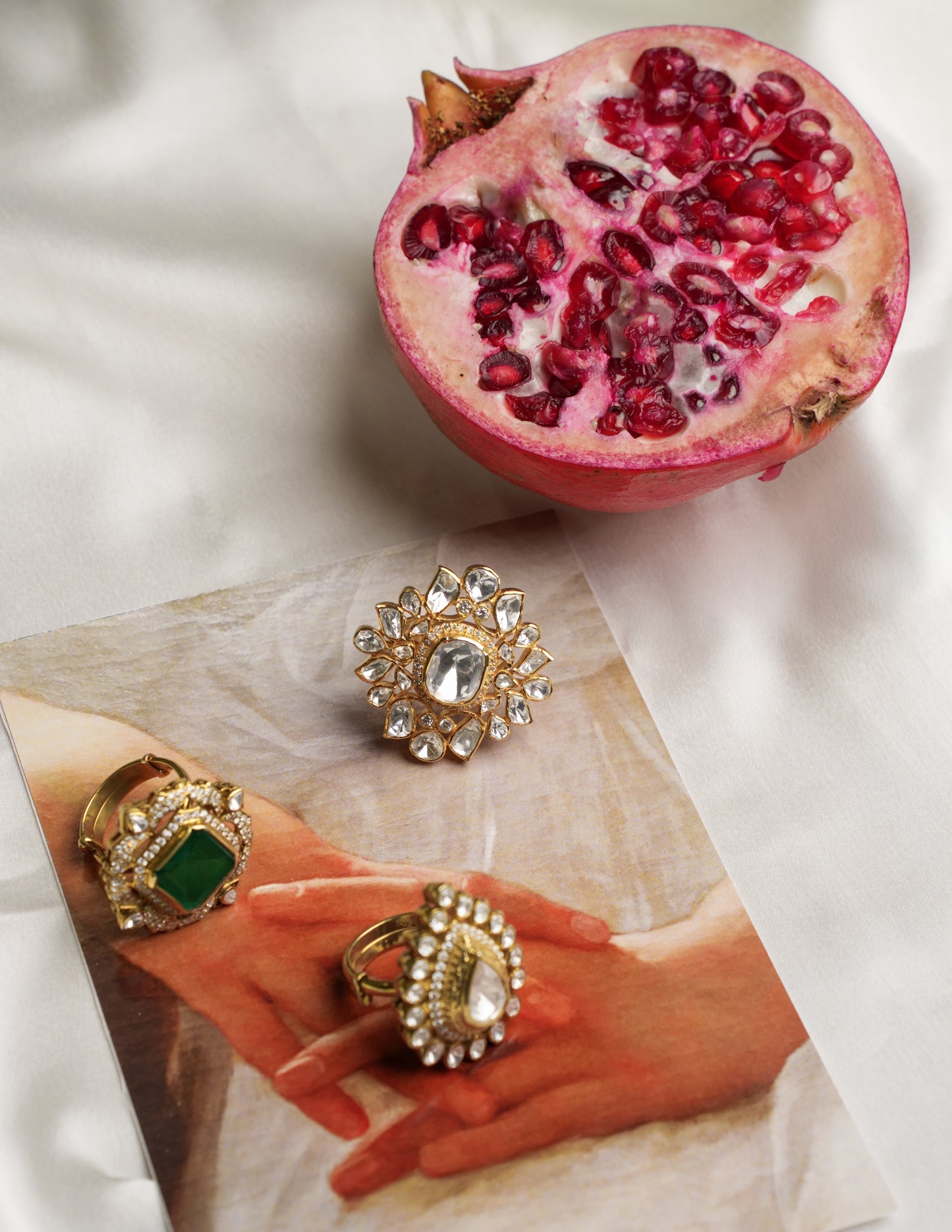 Mayfair rose kundan polki Ring