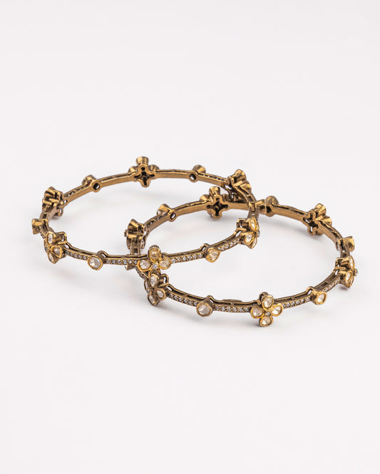 Zeba Victorian Kundan Bangles