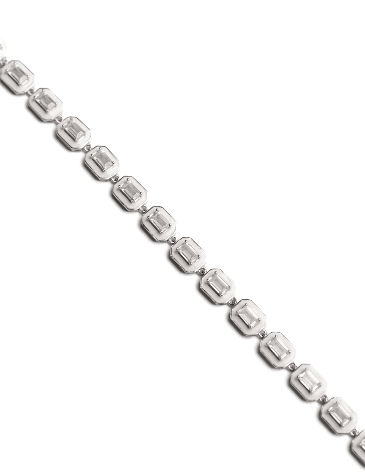 Ice Geometric Tennis Bracelet