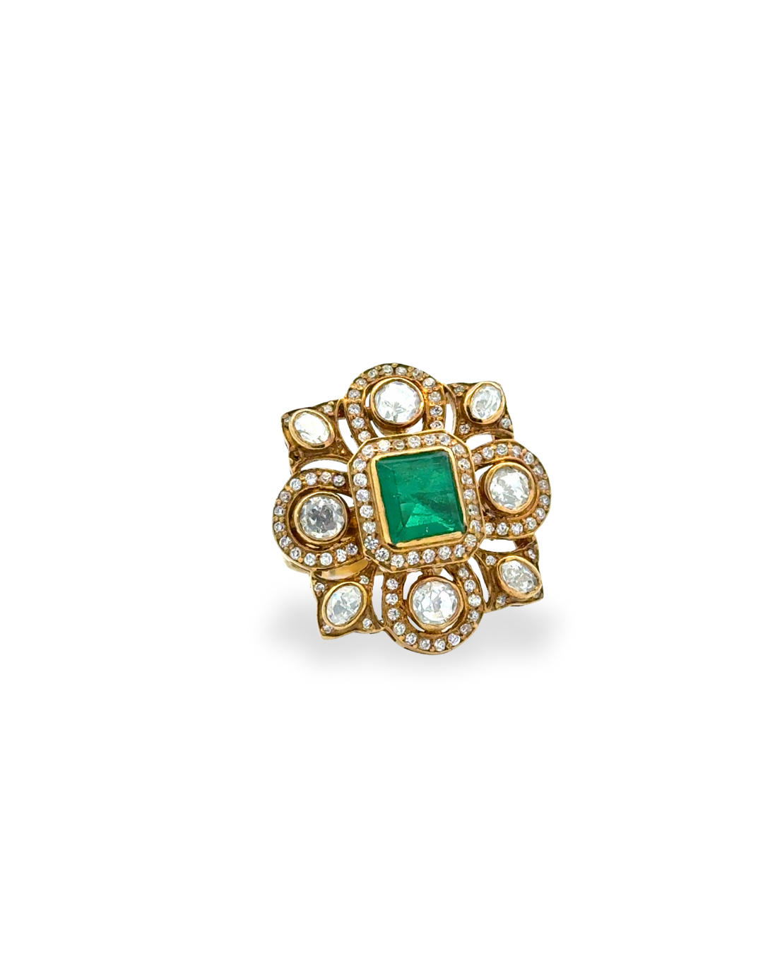 Noora  modern kundan ring