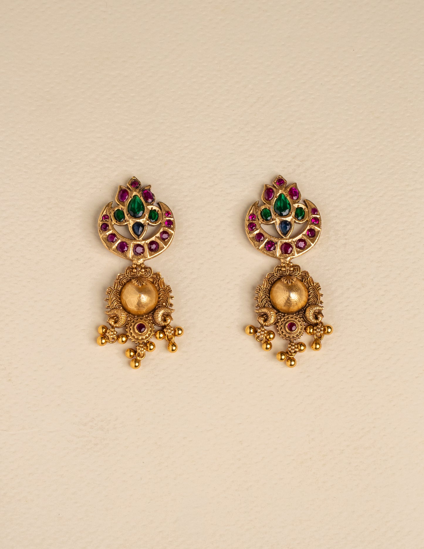 Anvi Vintage Gemstone Earrings