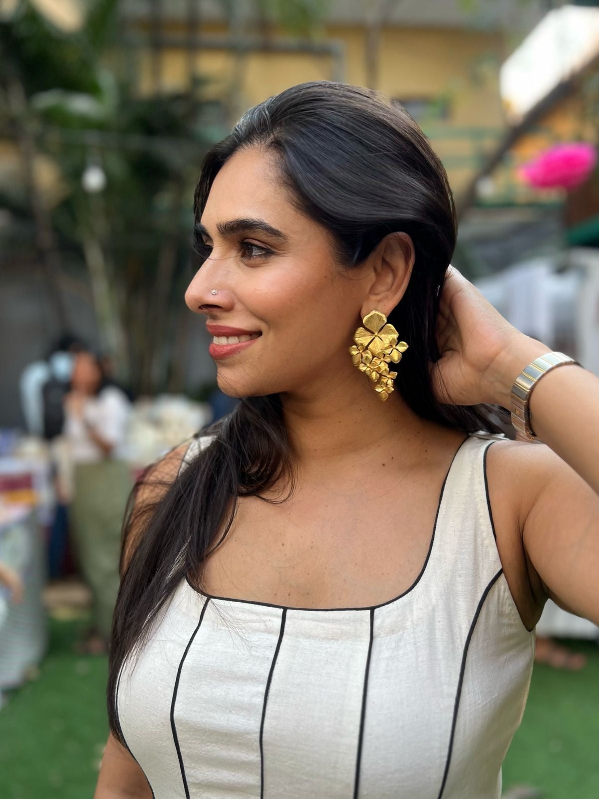 Hydrangea Cascade Earrings