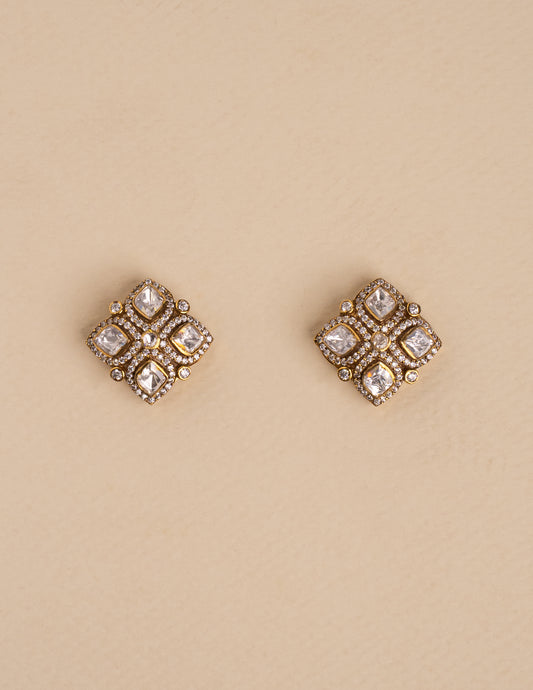 Juhi kundan Polki studs