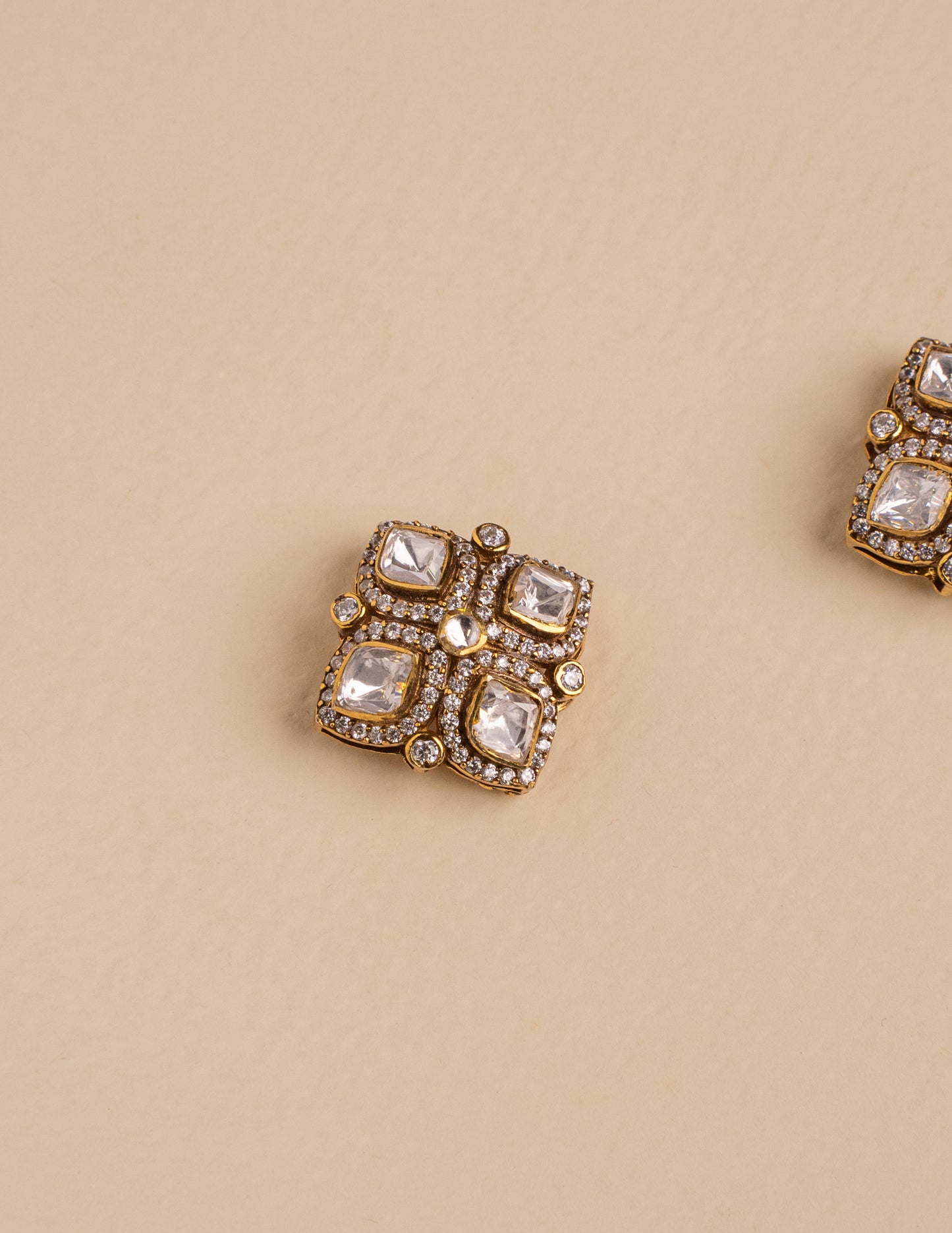 Juhi kundan Polki studs