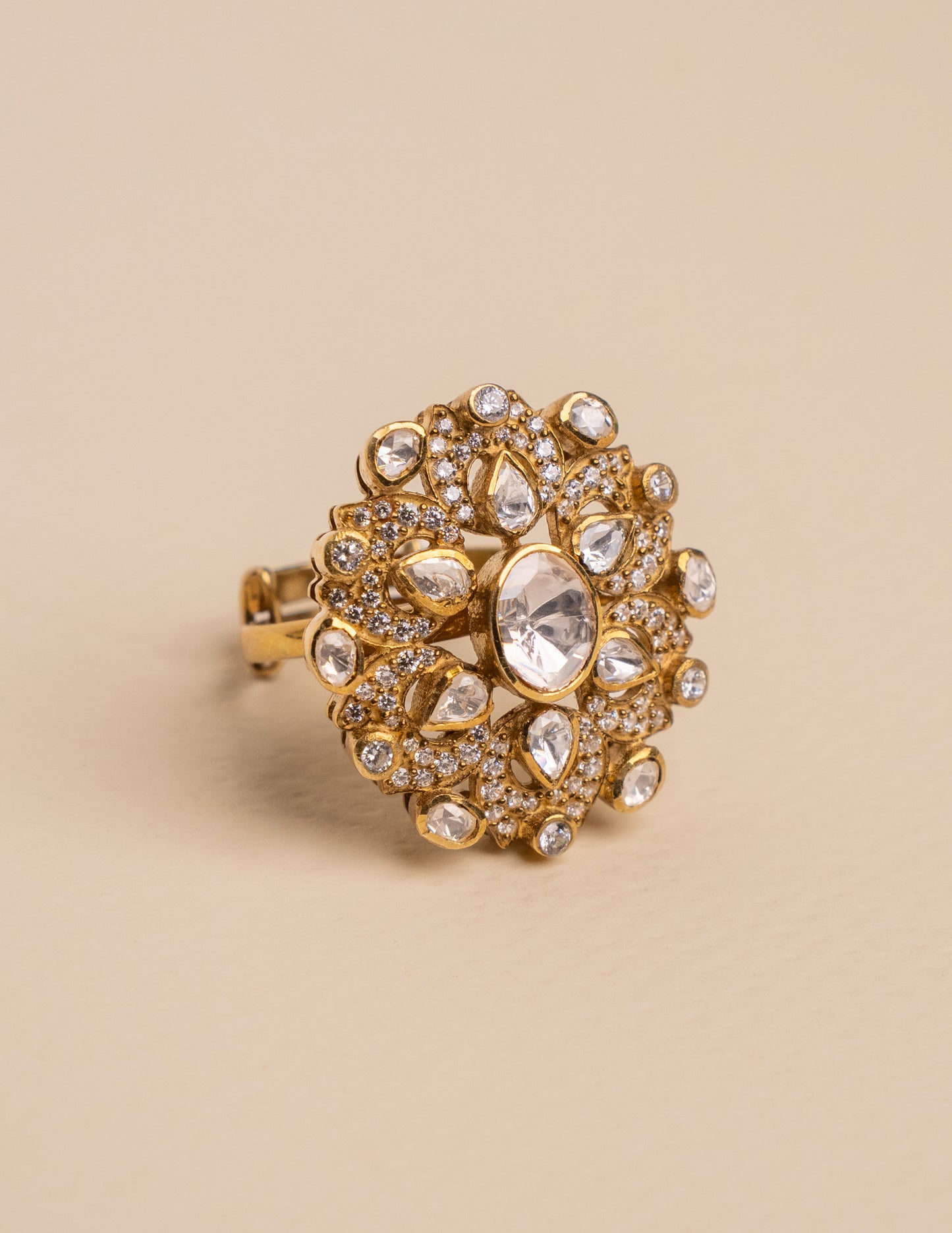 Aanya Kundan Studded Ring