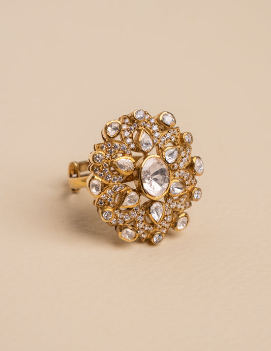Aanya Kundan Studded Ring