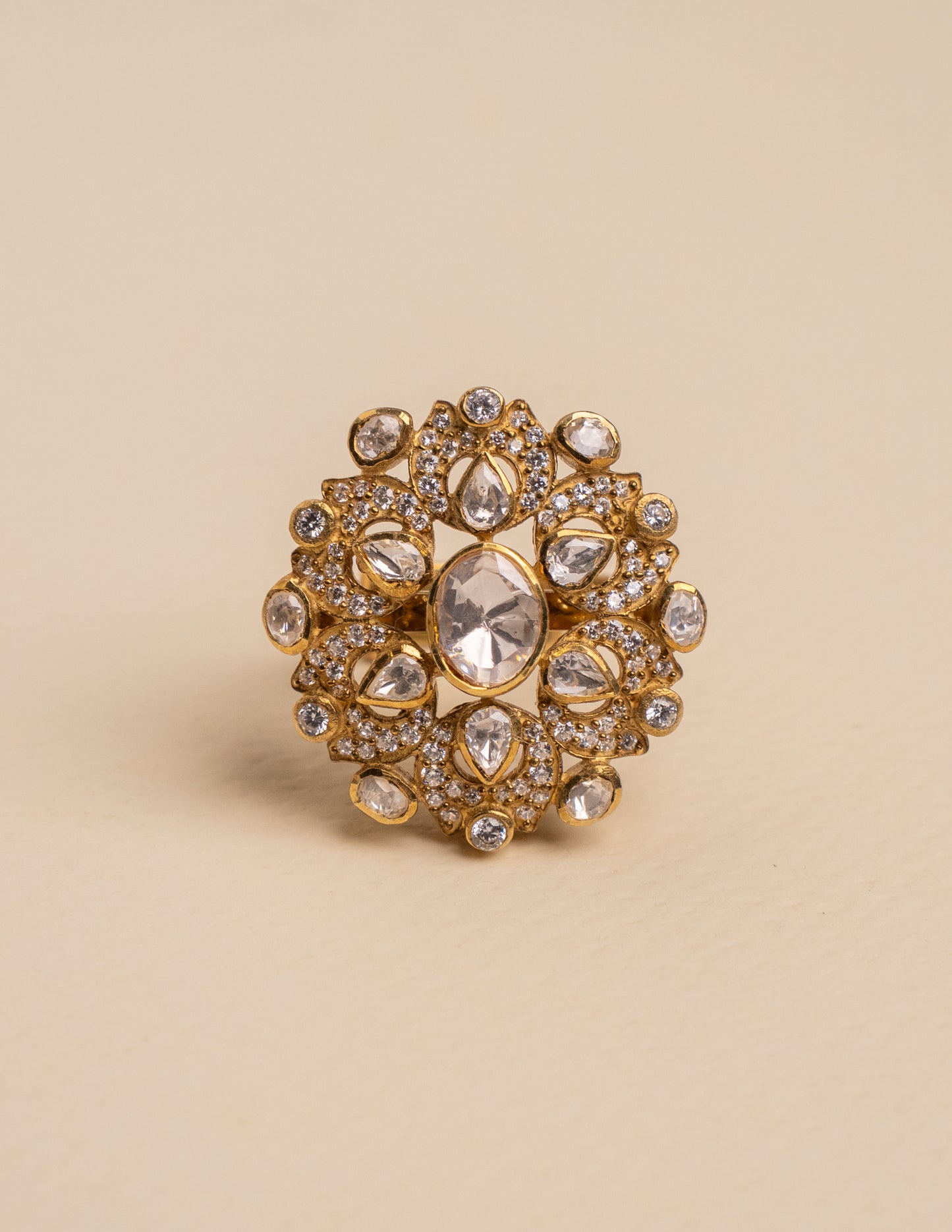 Aanya Kundan Studded Ring