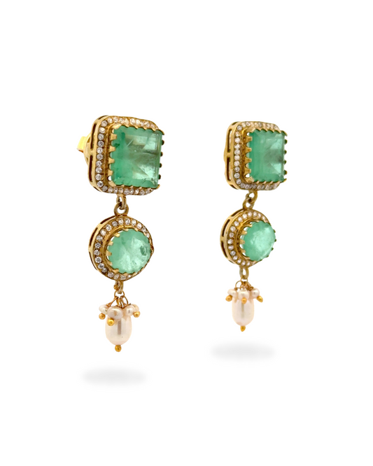 Ida gemstone drop earrings