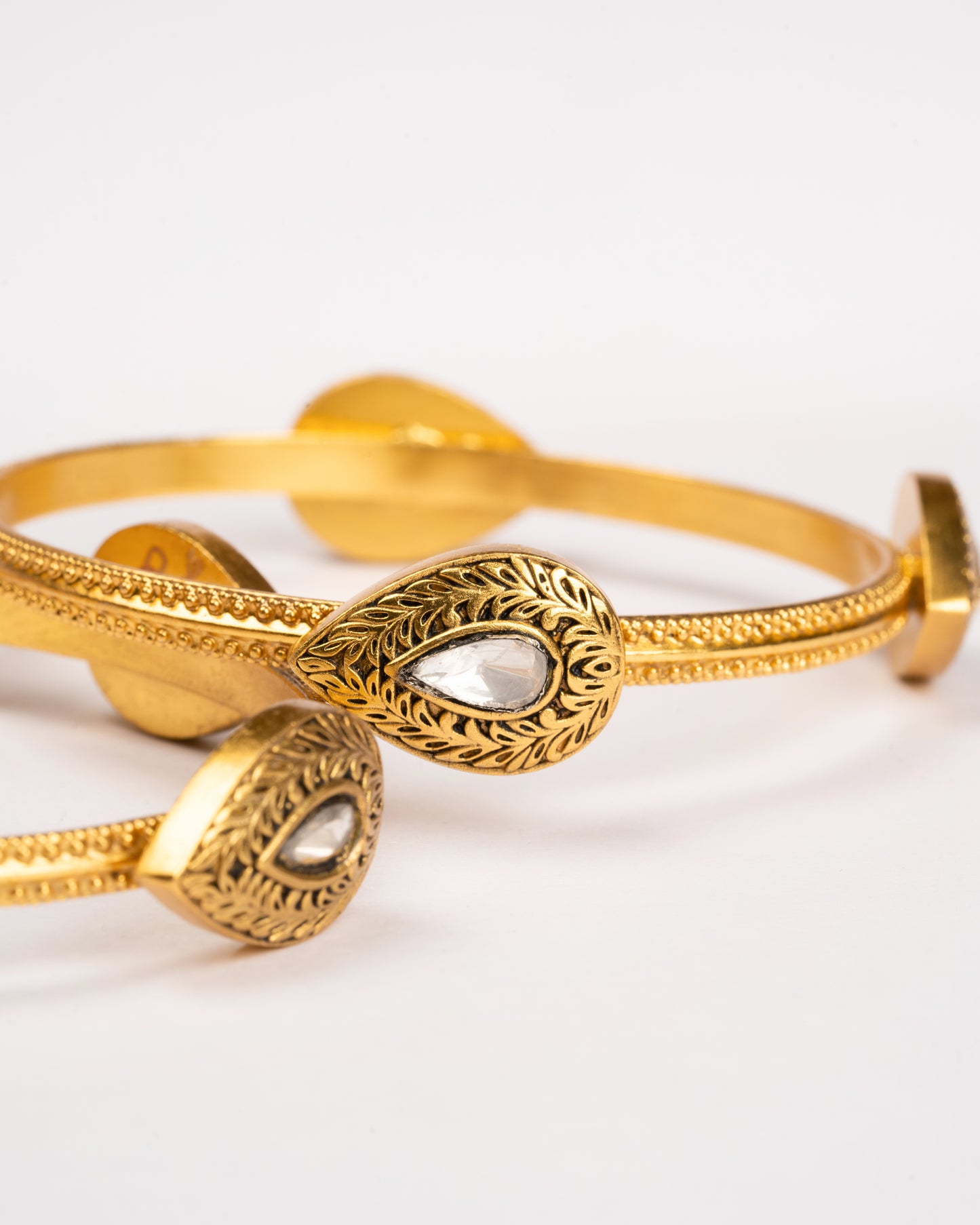 Kundan Artisan Crafted Stackable Bangles