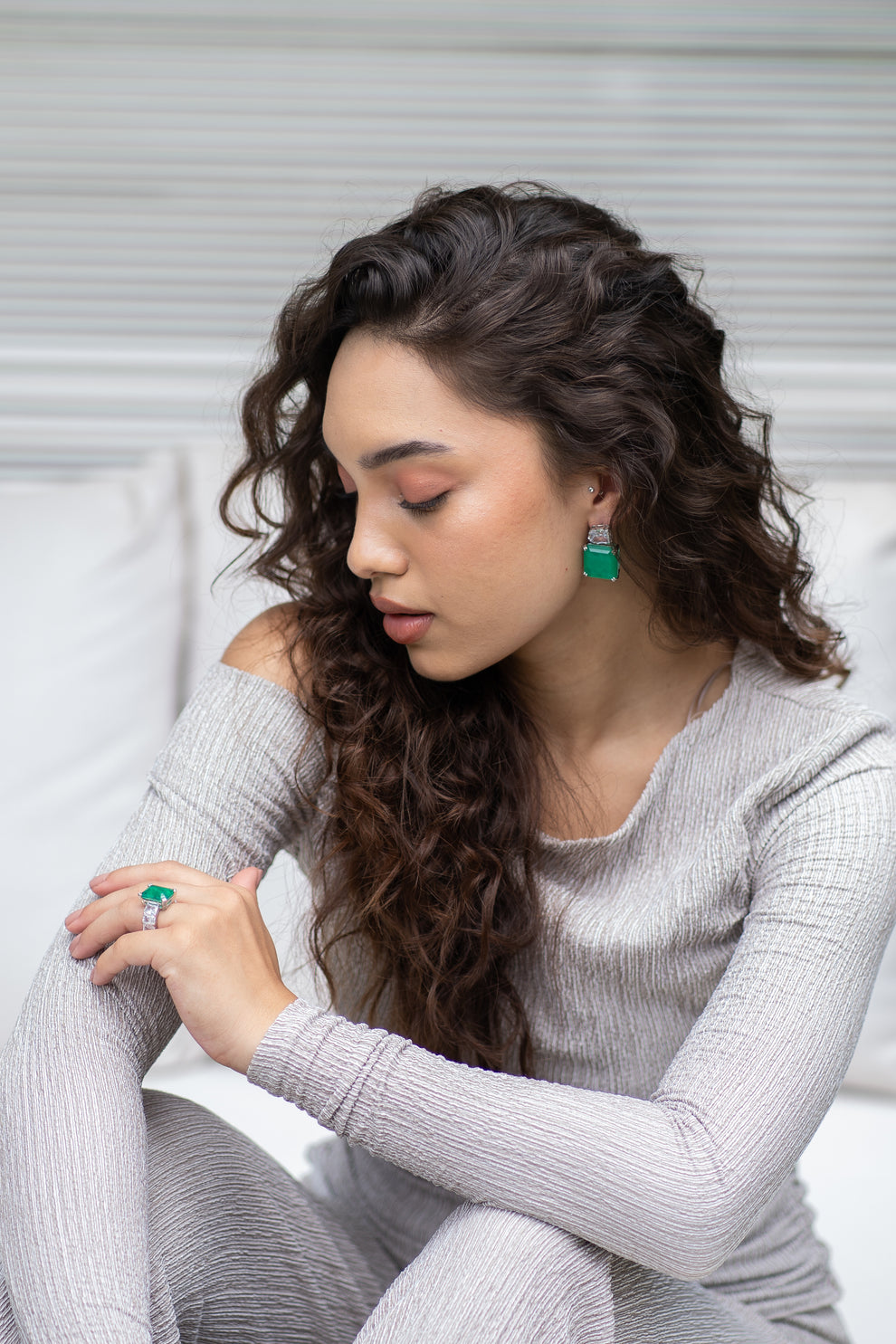 Isla Silver and Zircon Studs – The Mauve Unitx