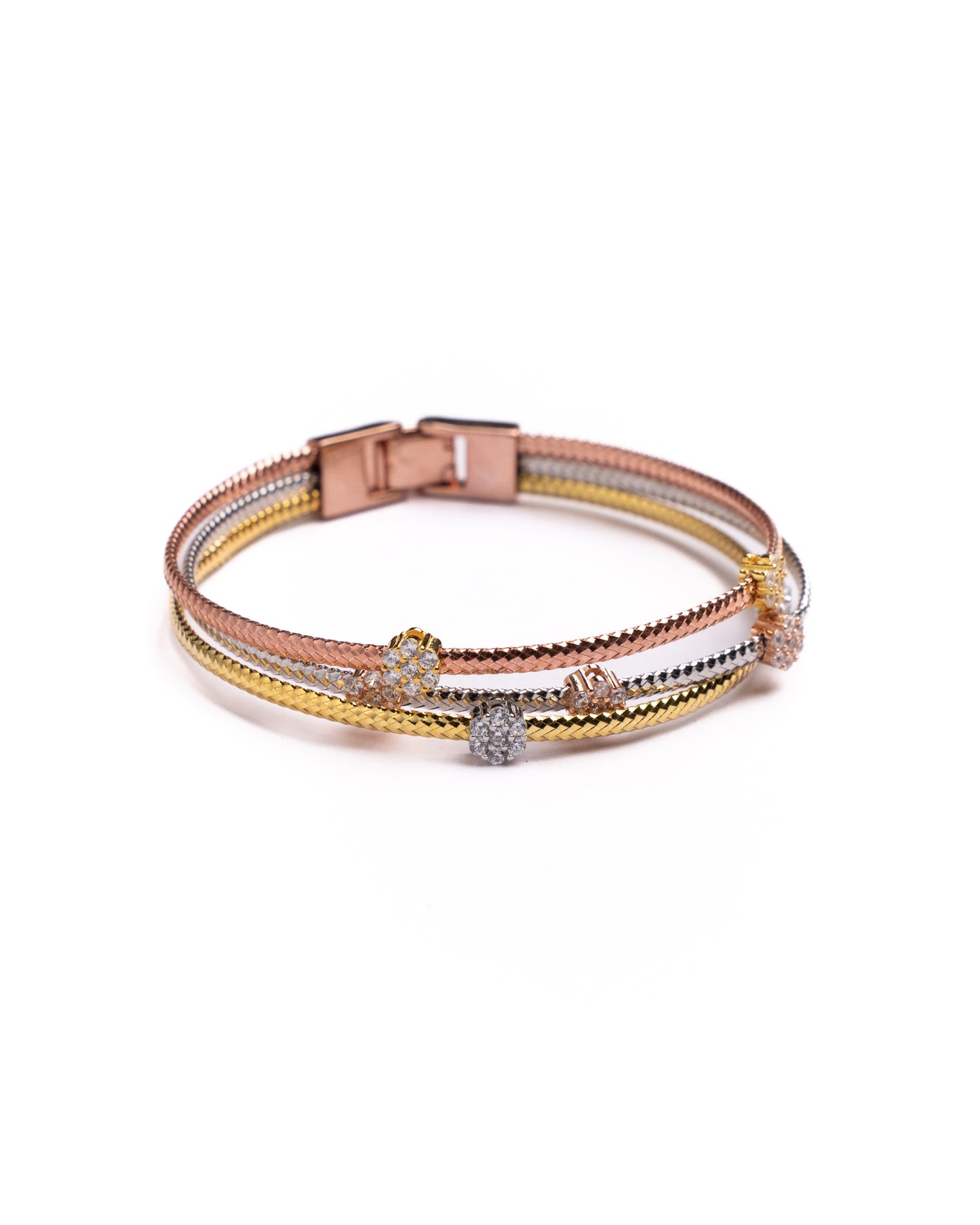 Como Tri-Tone Bracelet