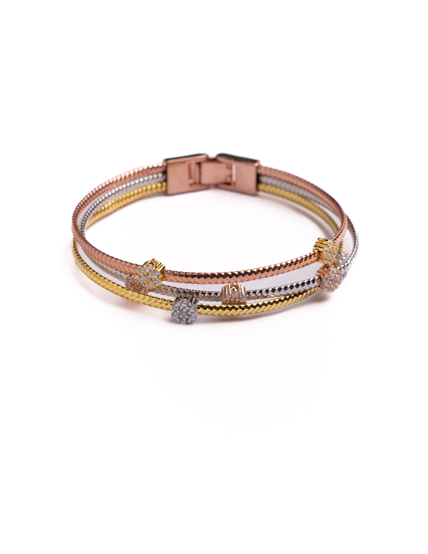 Como Tri-Tone Bracelet