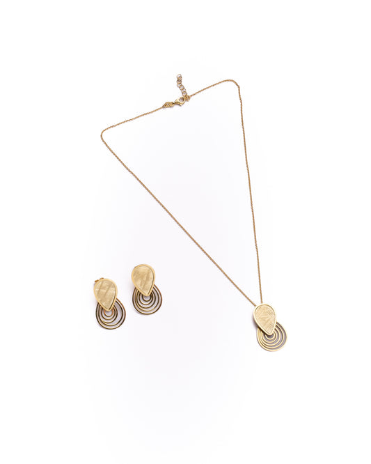 Amalfi Brushed Drop Pendant