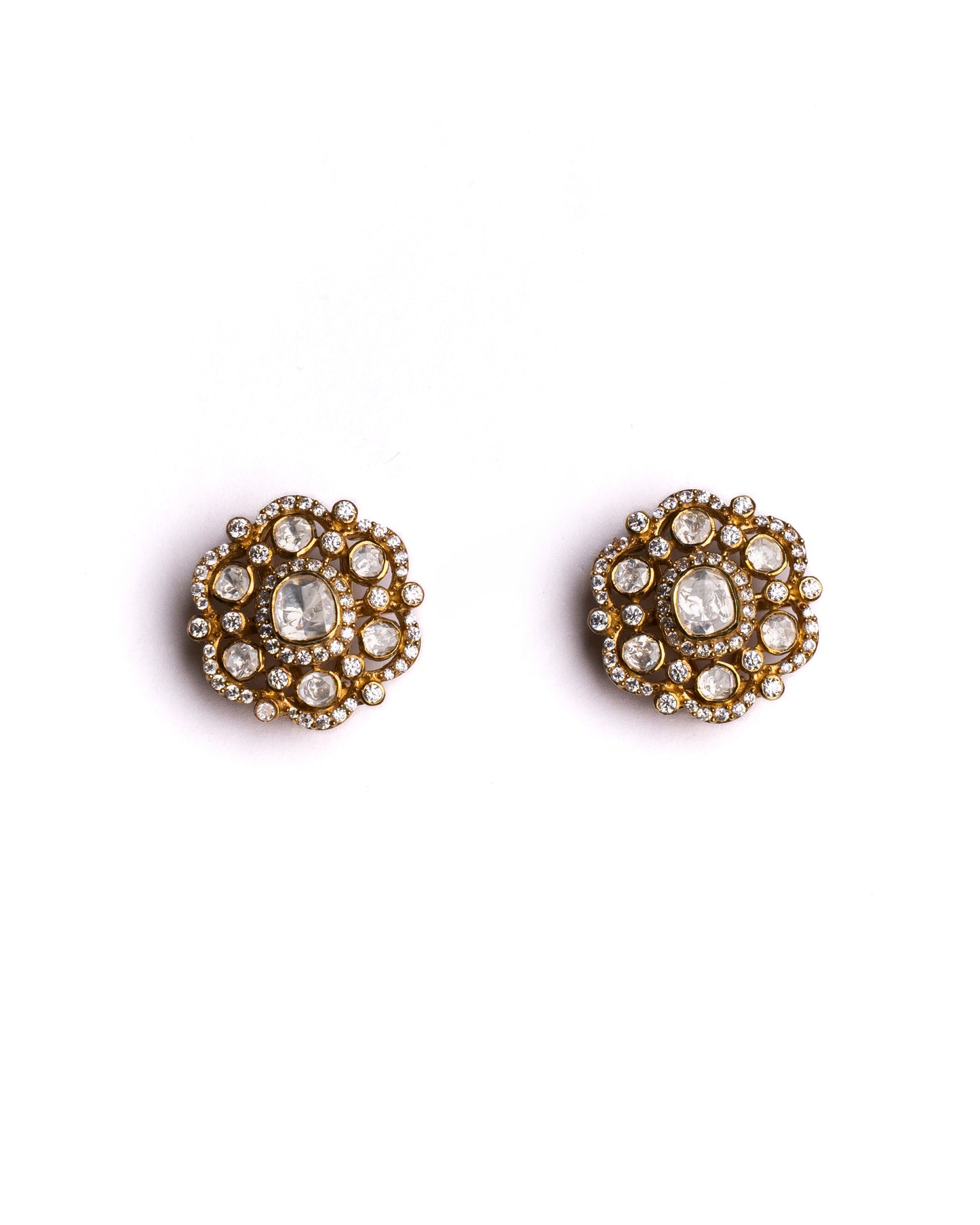 Ambrose Kundan Cluster Studs