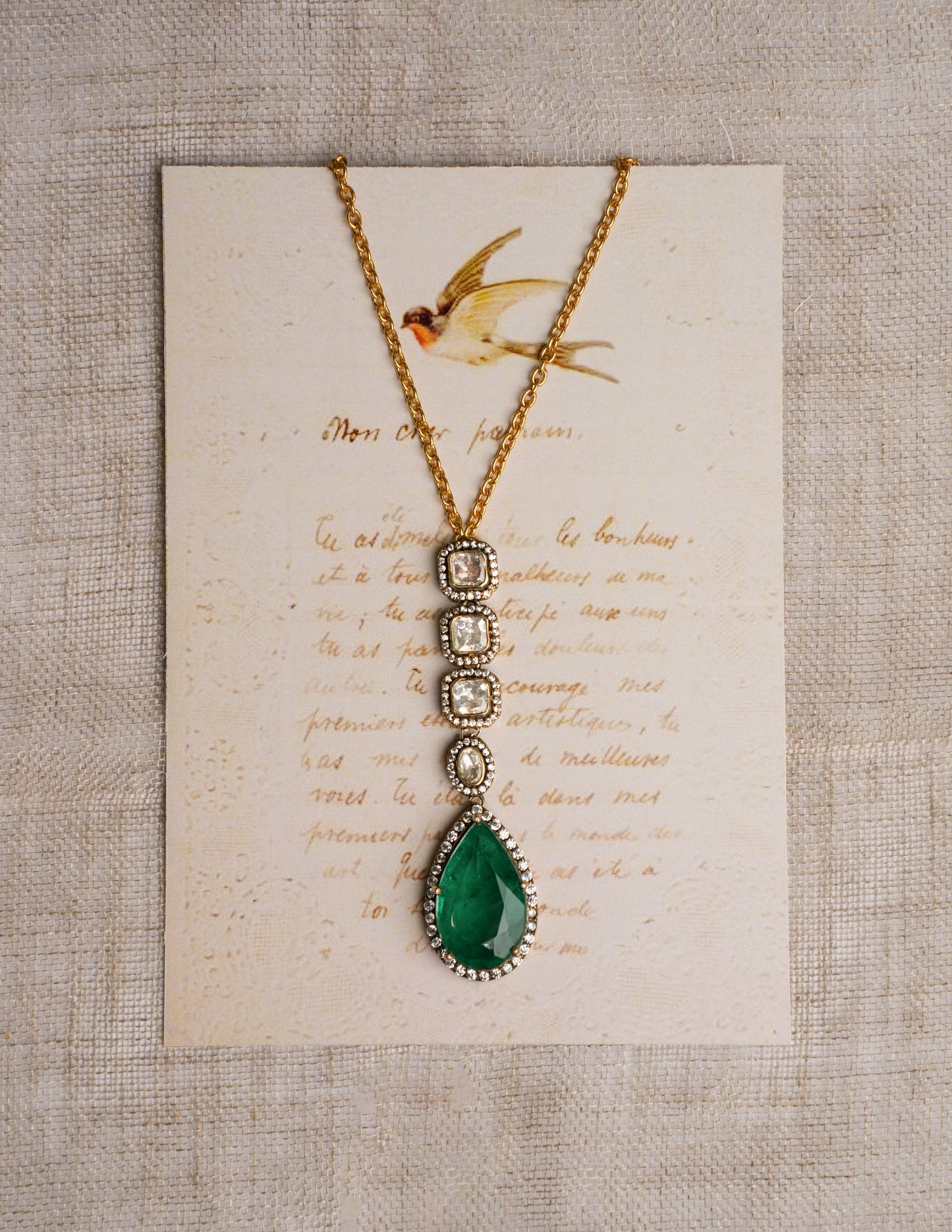 Siena handcrafted Kundan necklace