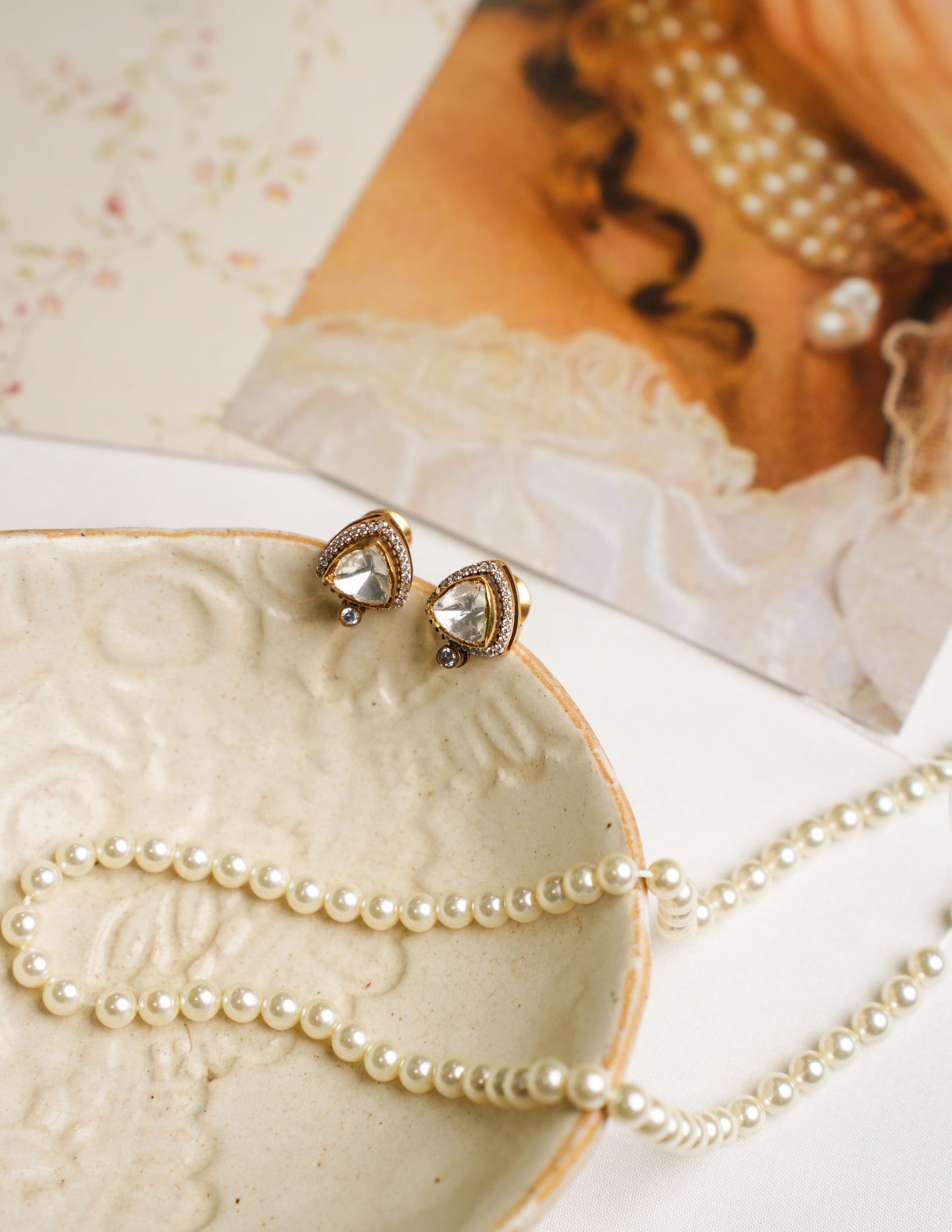 Eloise modern kundan studs