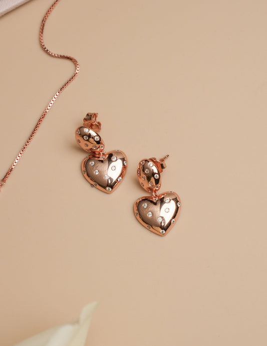 Heart Metallic Earrings