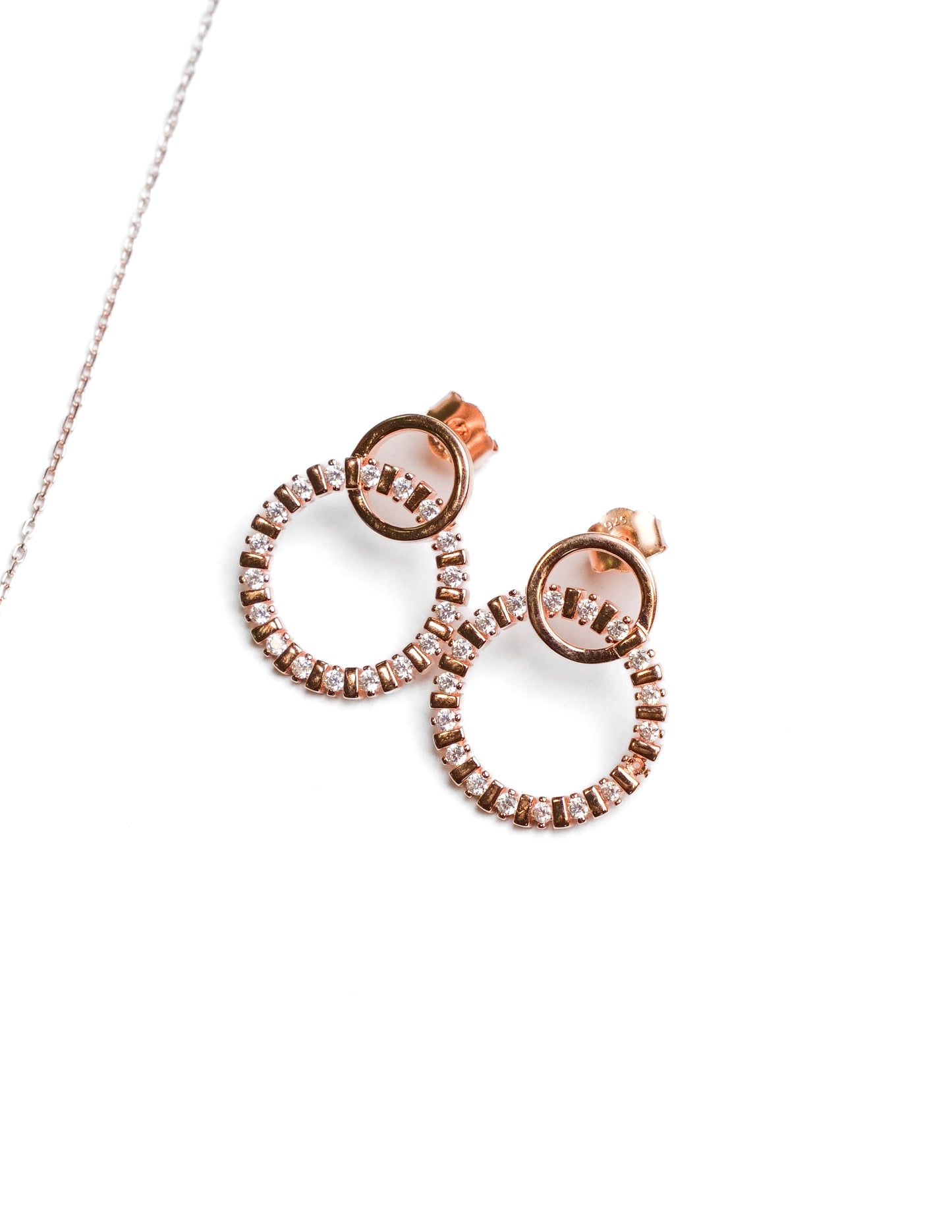 Ava pendant and earring set