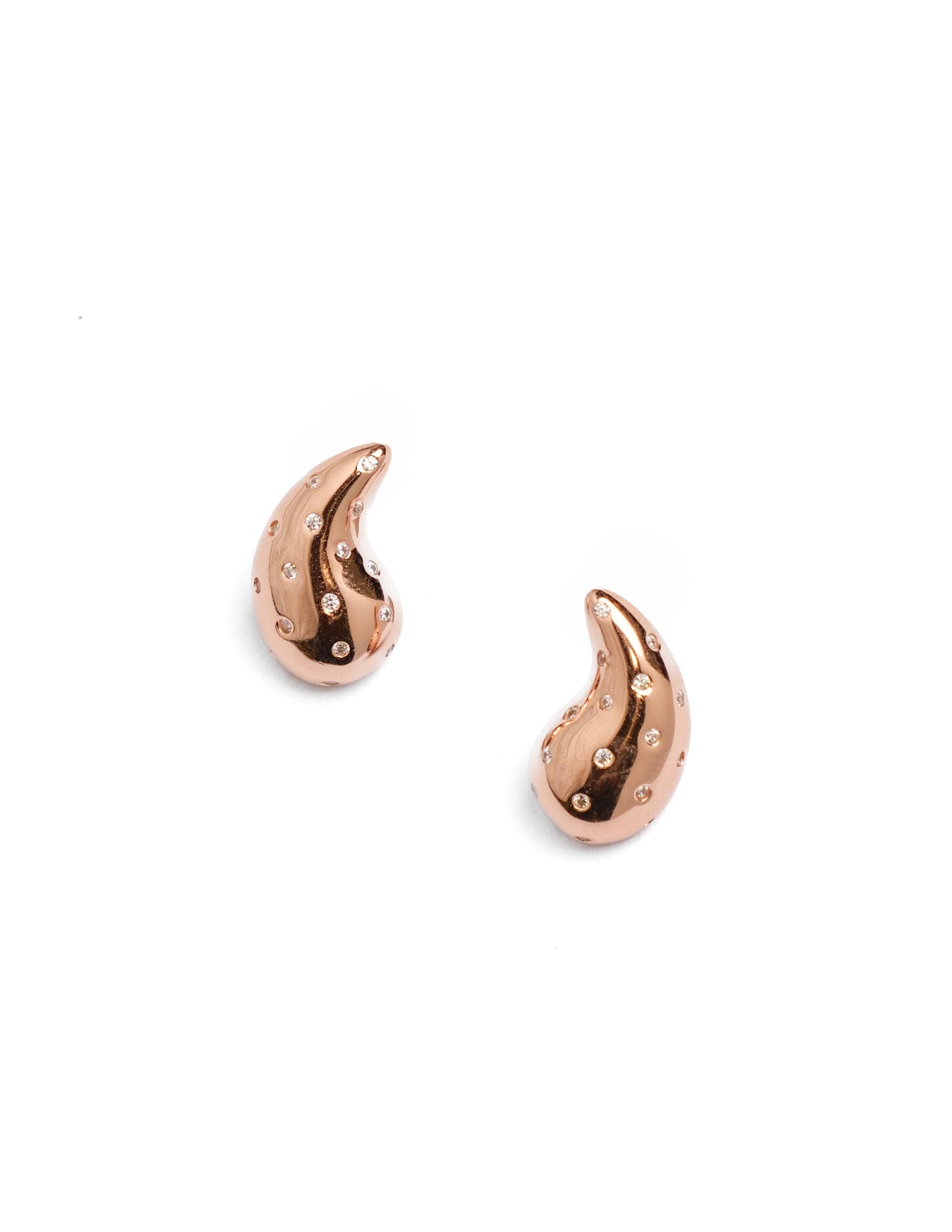 Flow Metallic Silver Earrings