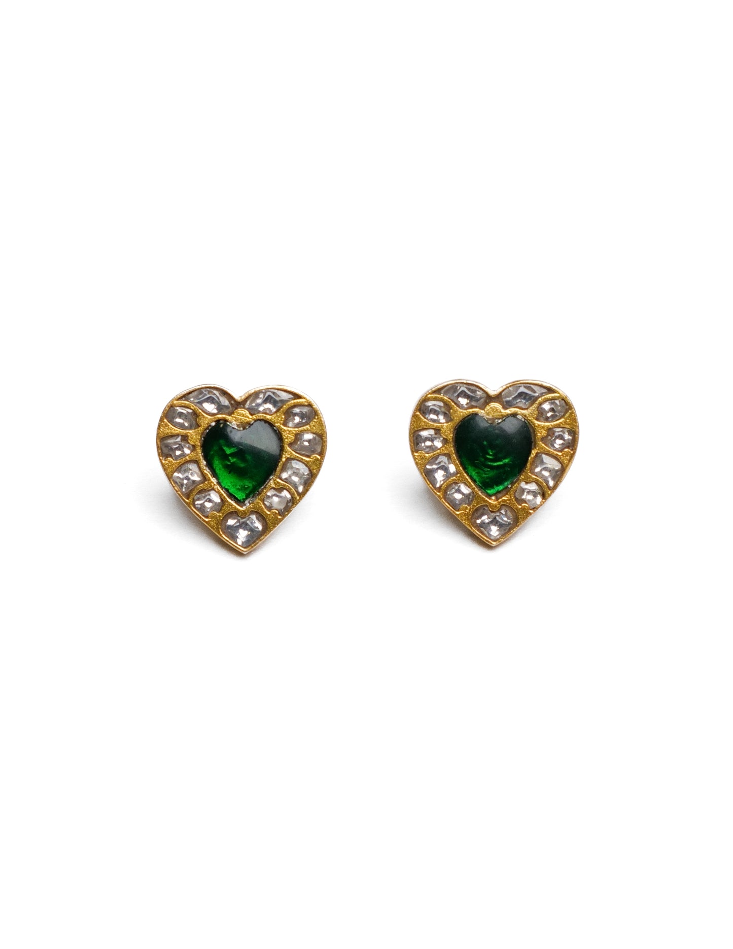 Heart Kundan Studs