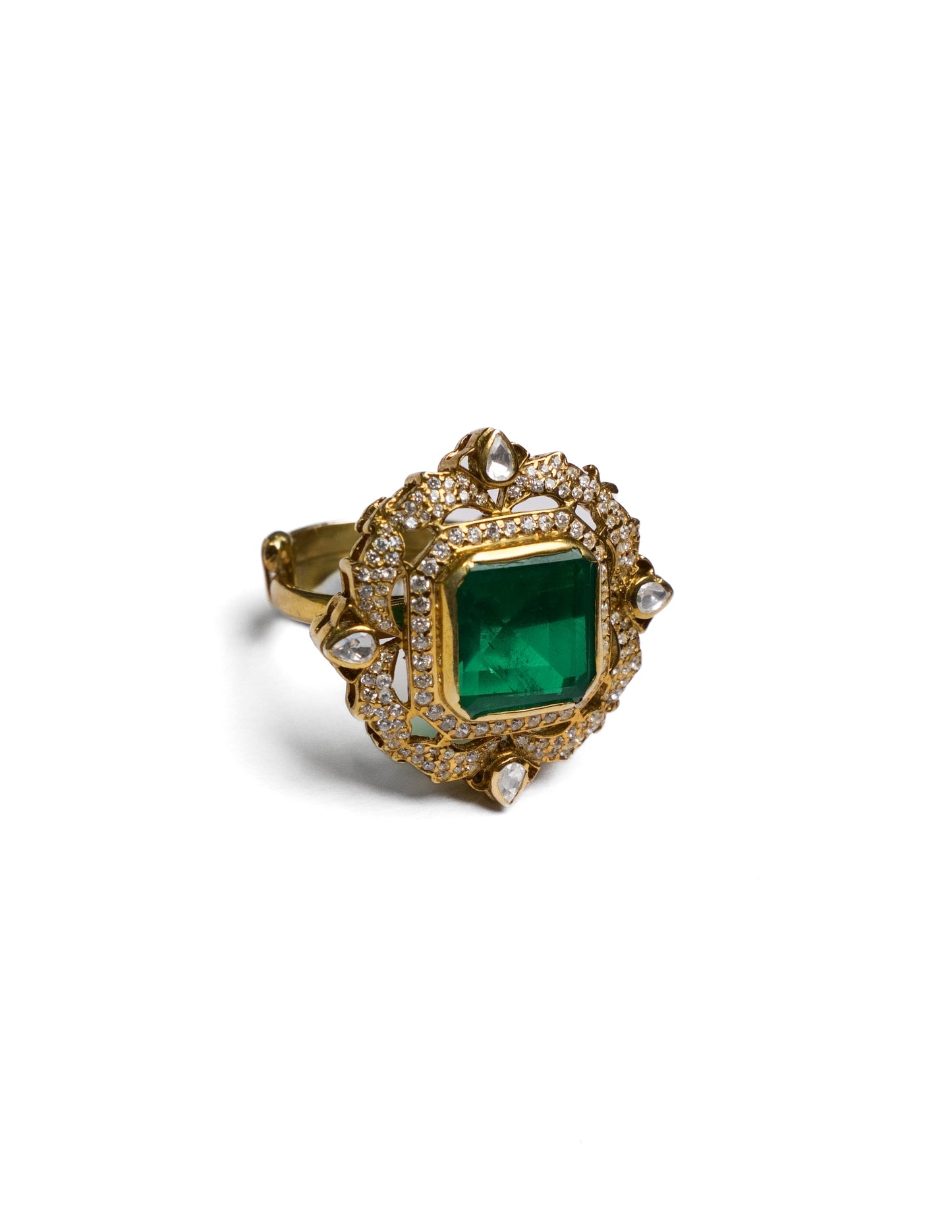 Regency gemstone kundan ring