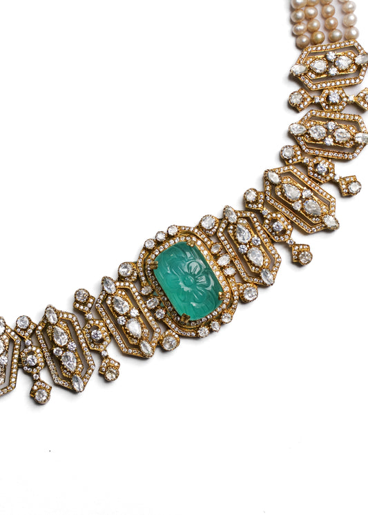 Seraphina Green Onyx Necklace