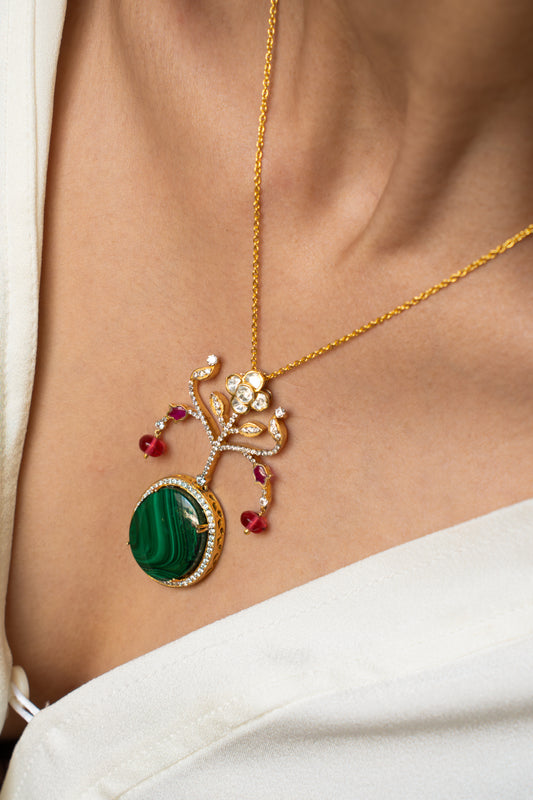 Florentine Malachite Pendant