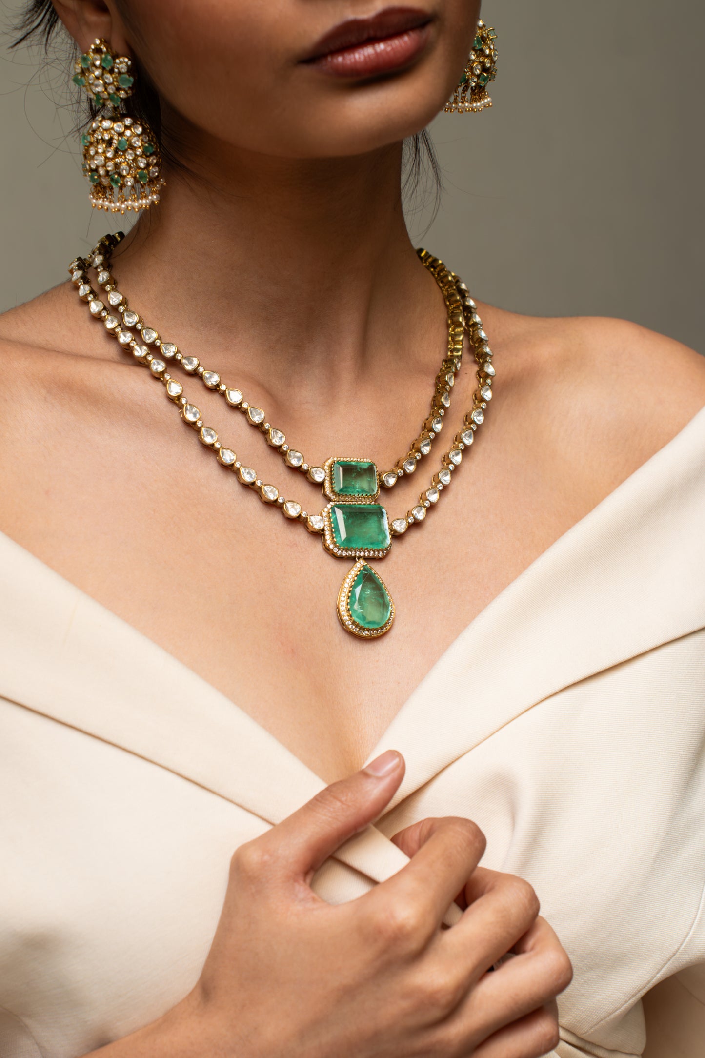 Venetian Green Kundan Necklace
