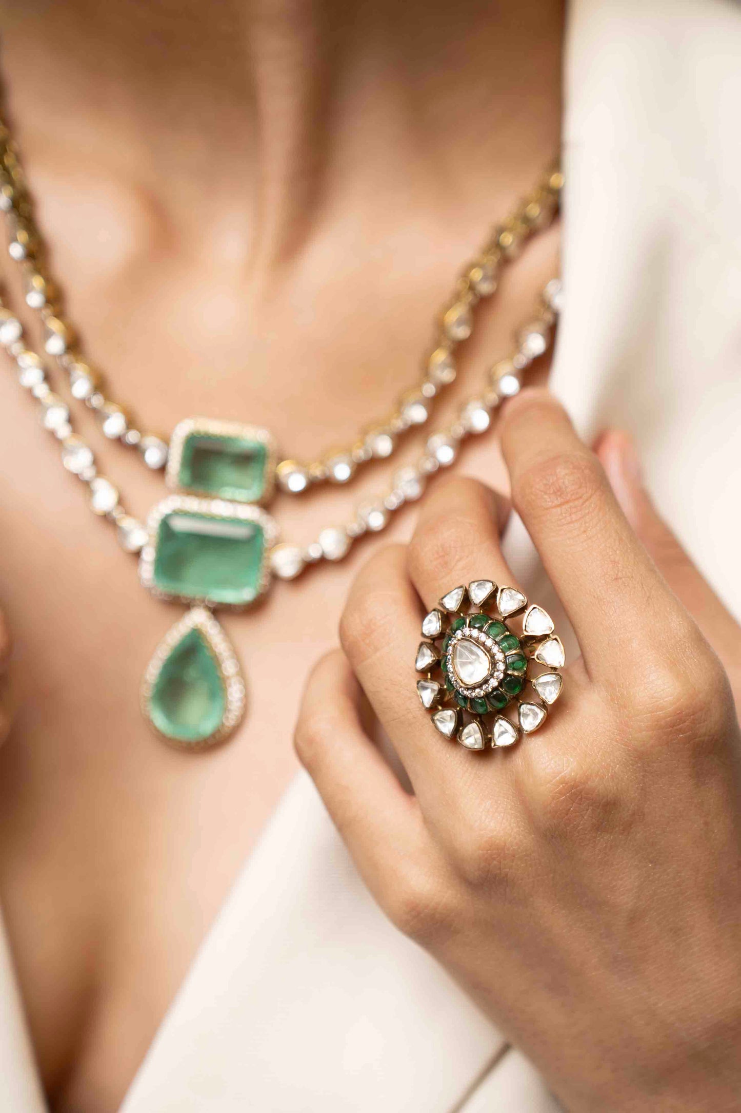 Venetian Green Kundan Necklace