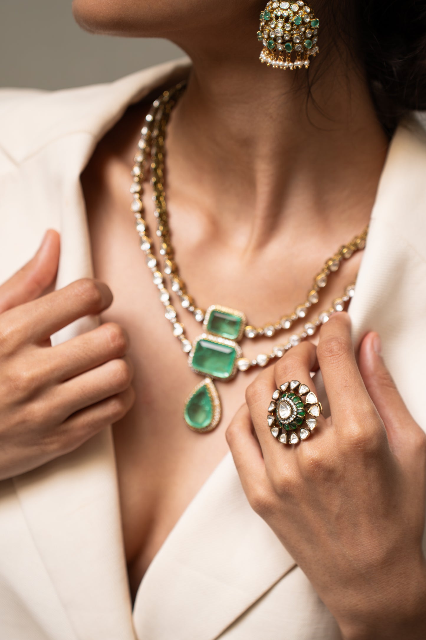 Venetian Green Kundan Necklace