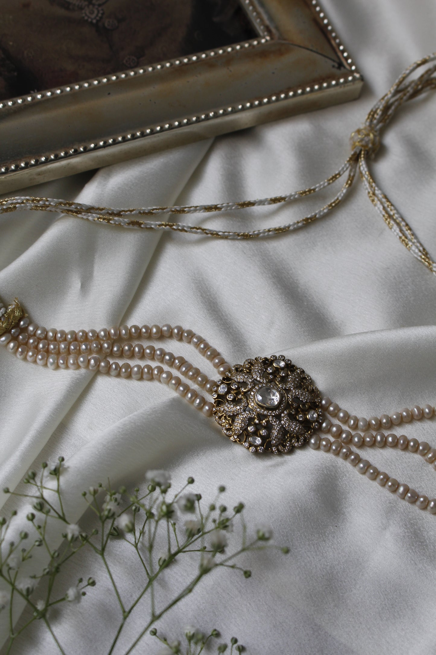 Royal Peacock Pearl Choker