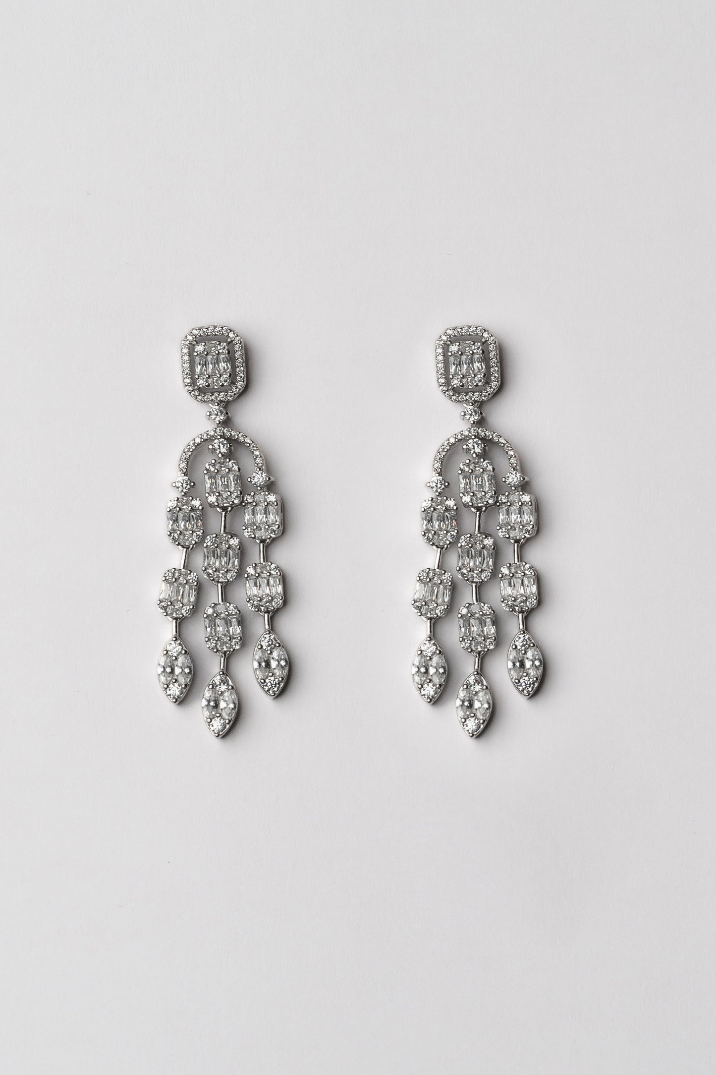 Sandra Zircon Statement Earrings