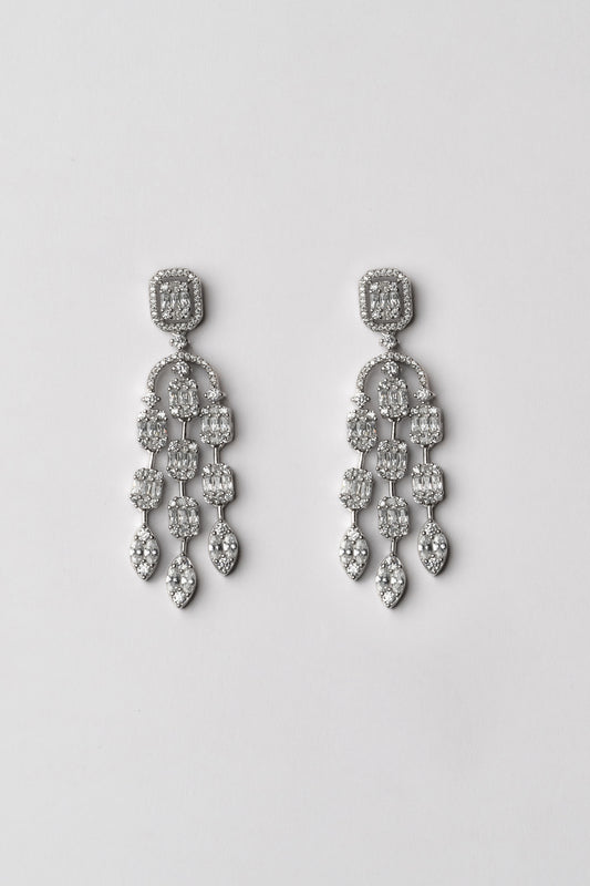 Sandra Zircon Statement Earrings