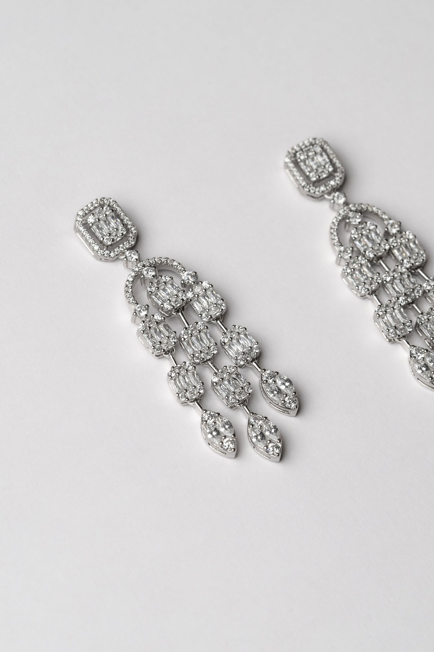 Sandra Zircon Statement Earrings