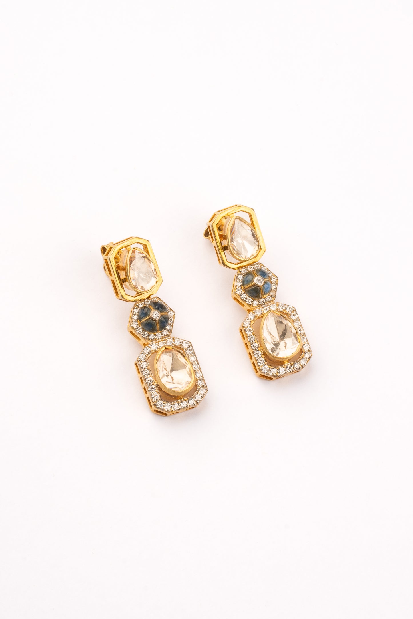 Fiona Kundan Drop Earring