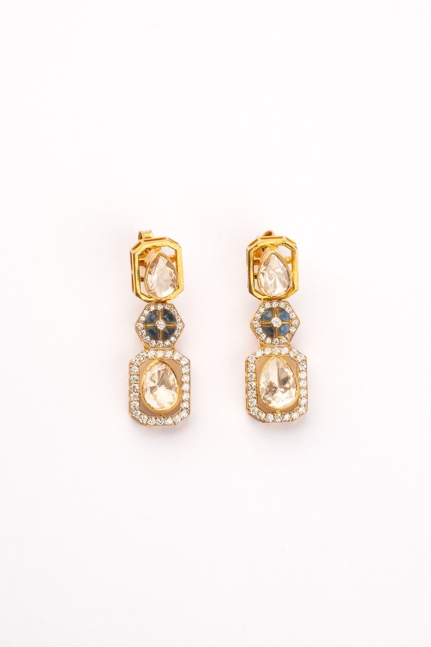 Fiona Kundan Drop Earring