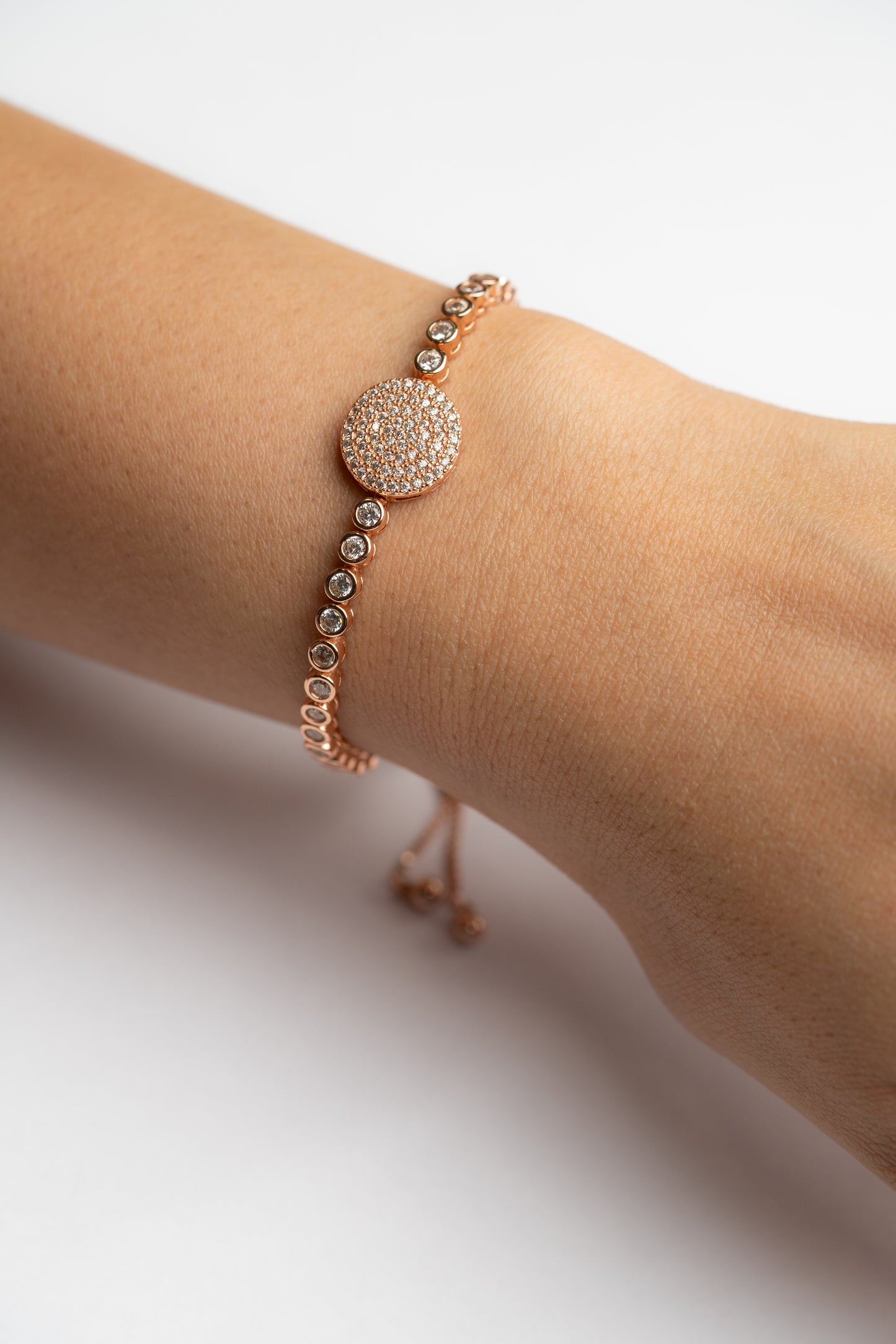 June Adjustable Zircon Bracelet