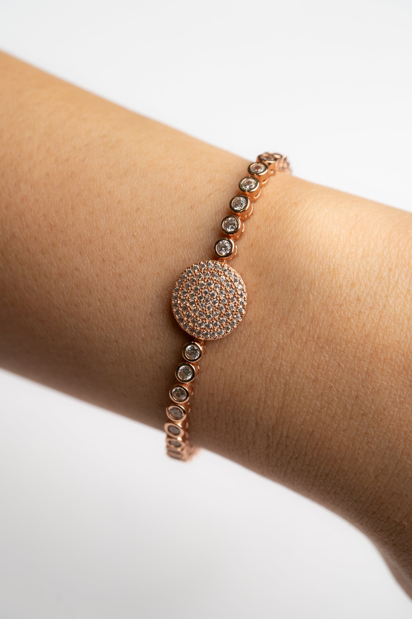 June Adjustable Zircon Bracelet