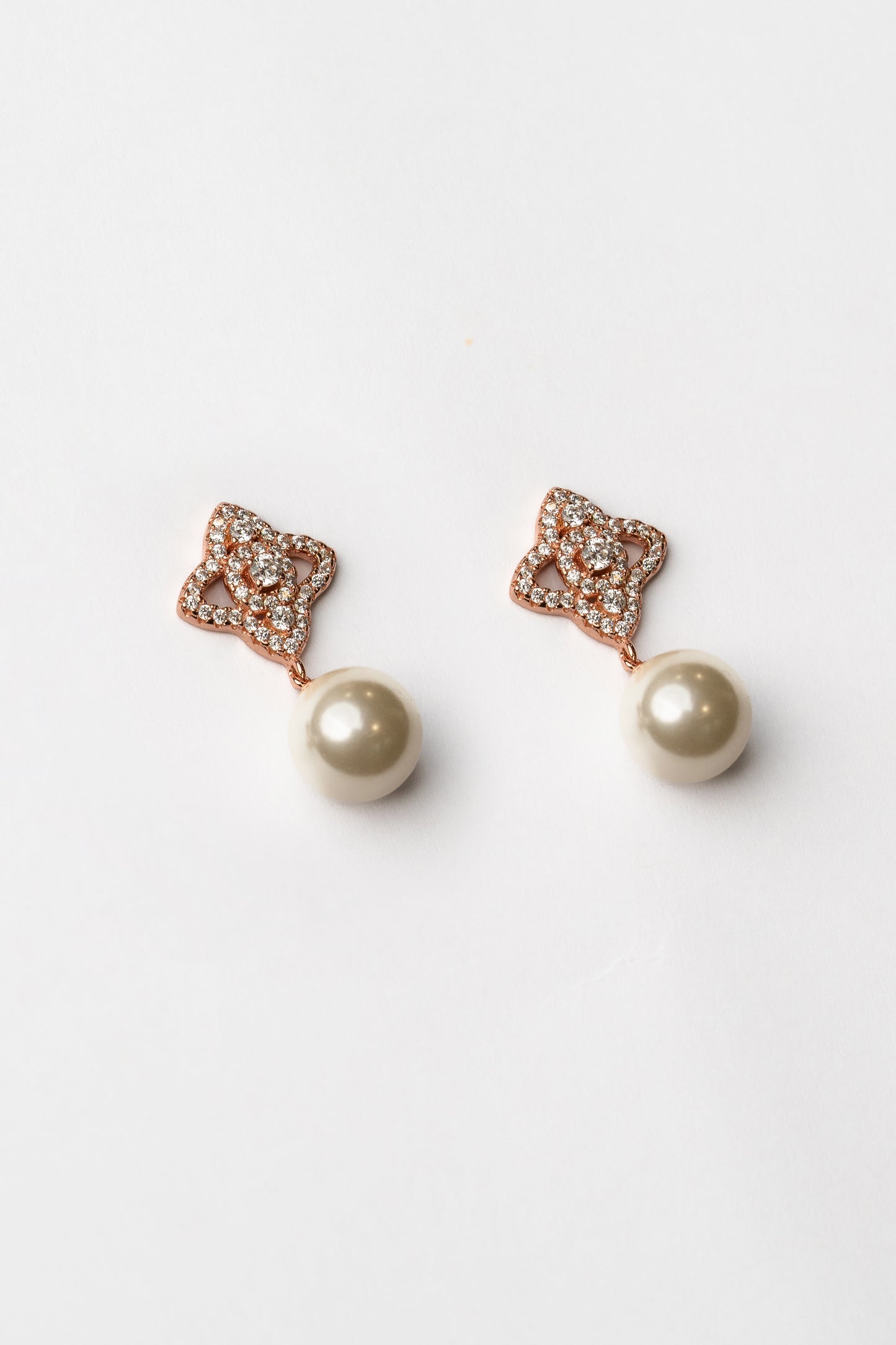 Louis Rose Gold Drop Earrings