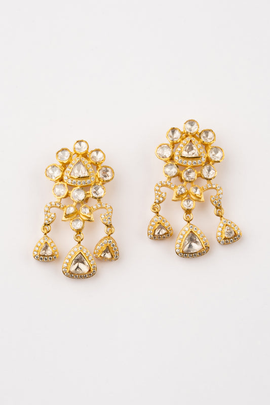 Nilofer Handmade Kundan Earrings