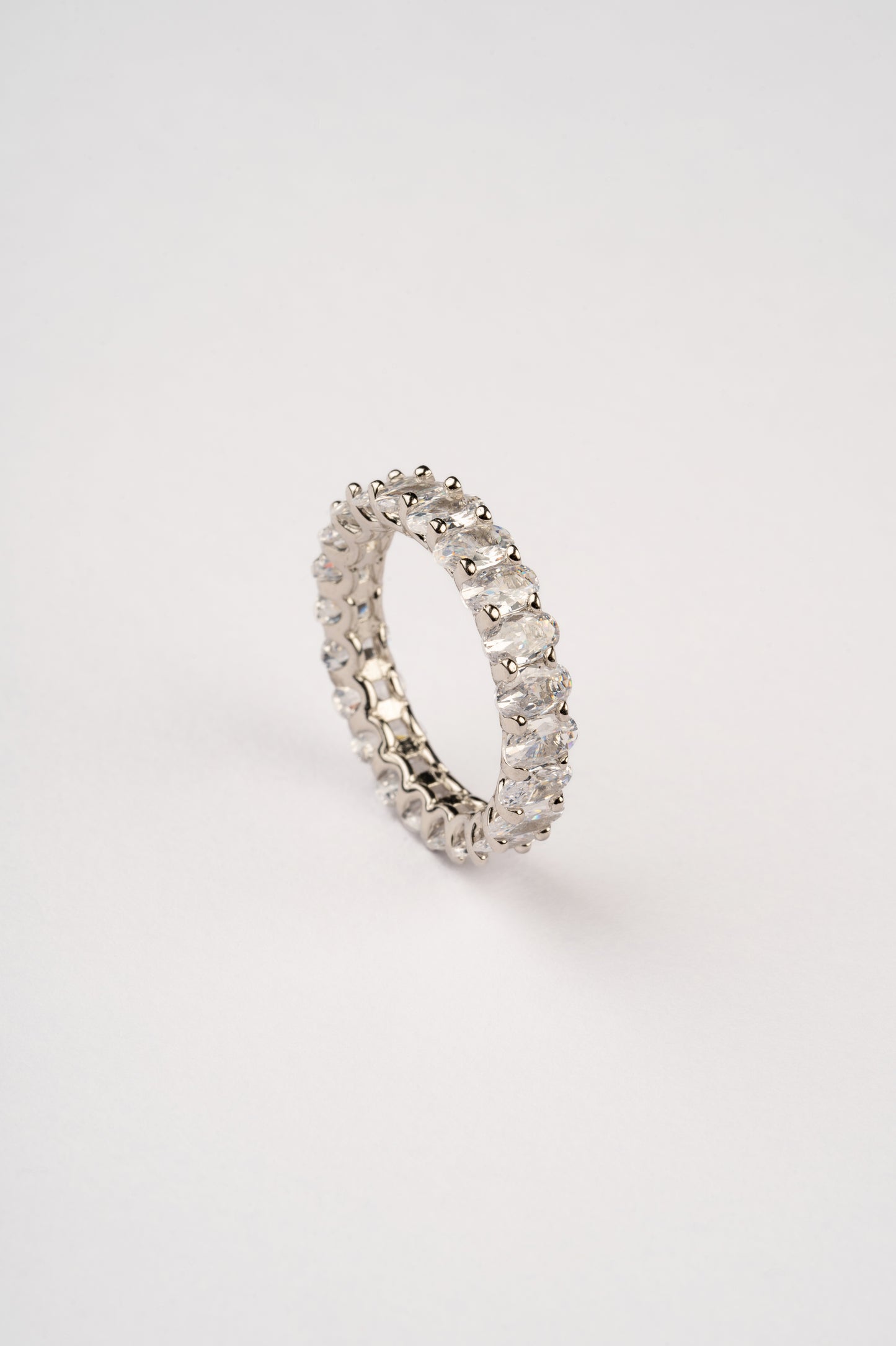 Ines Zircon Silver Band