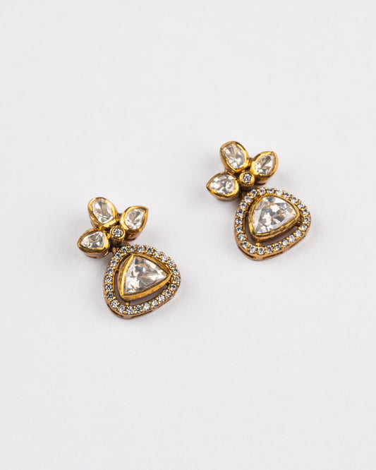 Anvi Modern Kundan Earrings