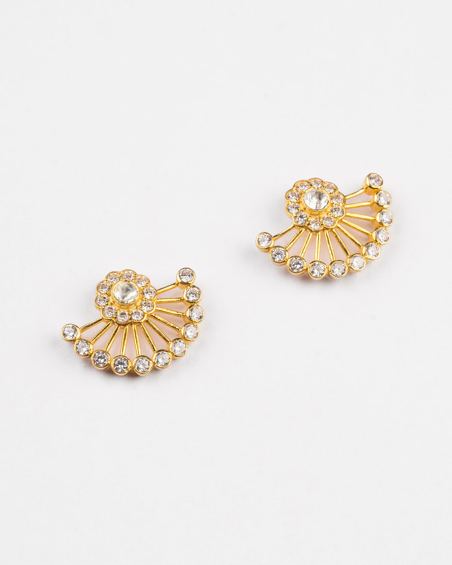 Ziya Modern Kundan Earrings