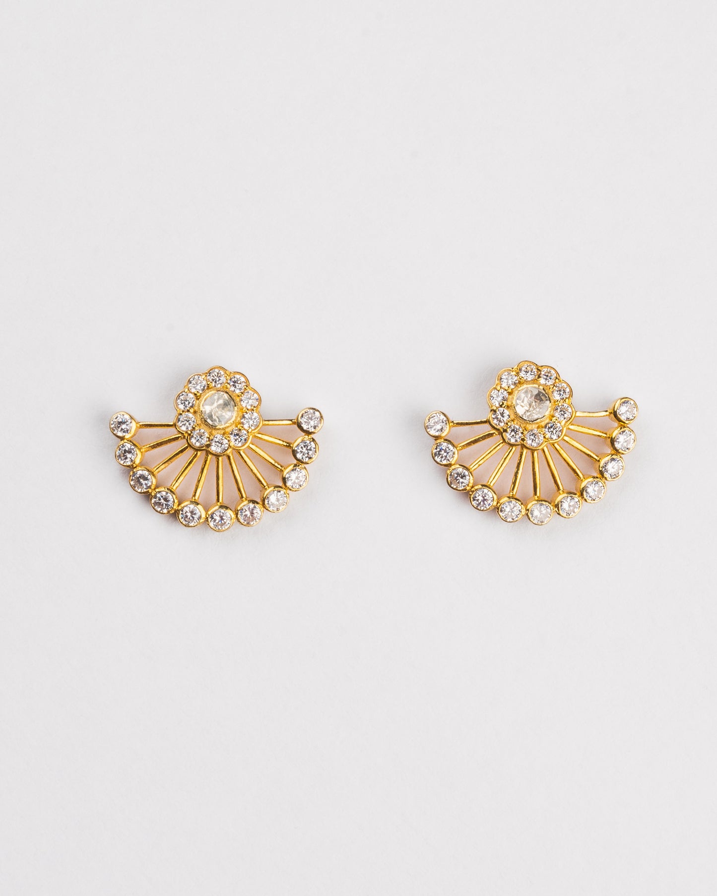 Ziya Modern Kundan Earrings